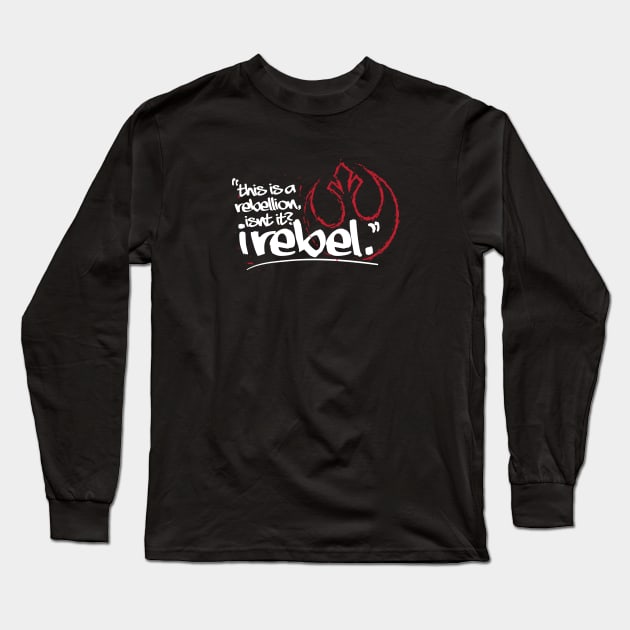 iRebel - White Long Sleeve T-Shirt by ReidDesigns